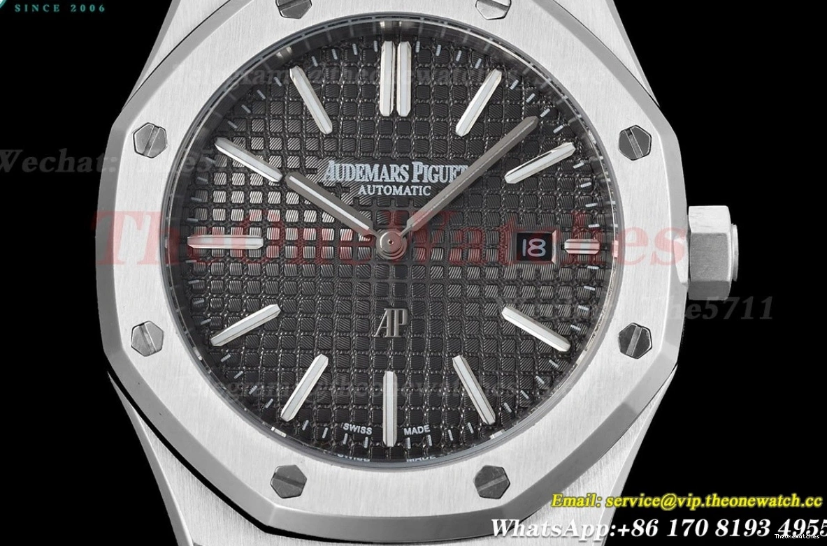SS 41mm Dial GDF Royal Grey MY8215 15202 Oak SS 0121